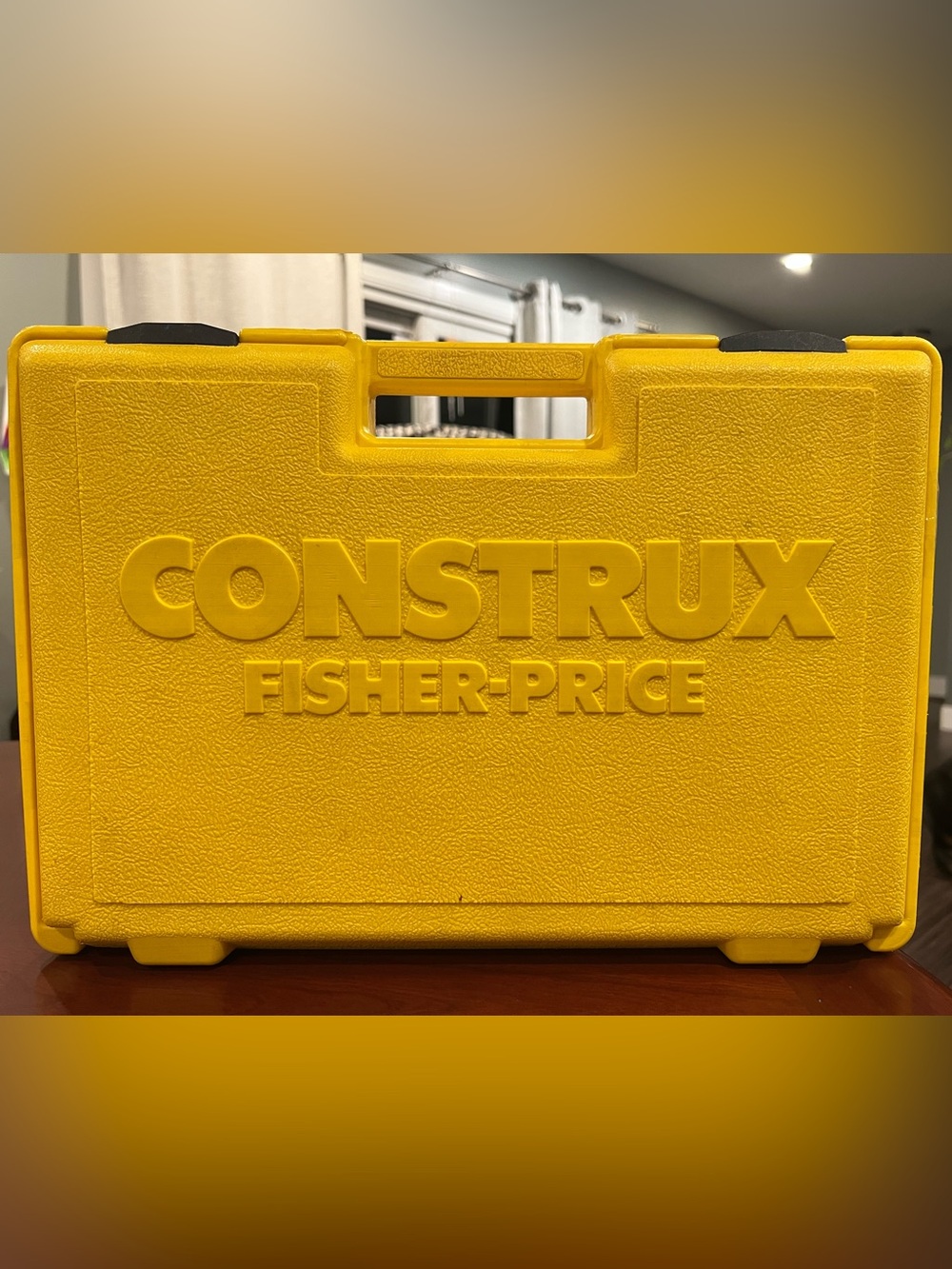 1983 Fischer price Construx Lot Yellow Case